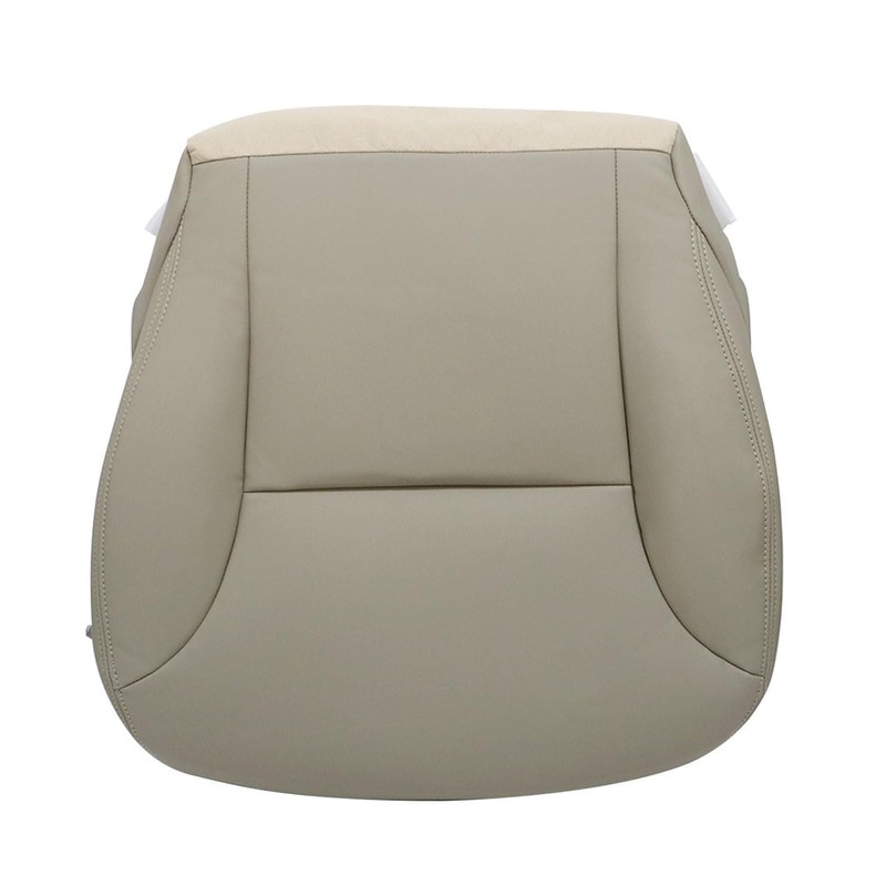 FZJDSD Light Beige Driver Side Bottom Microfiber Leather Replacement Seat
