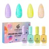 Kit Geles Semipermanente Helado De Macaron 4pzs Cherimoya