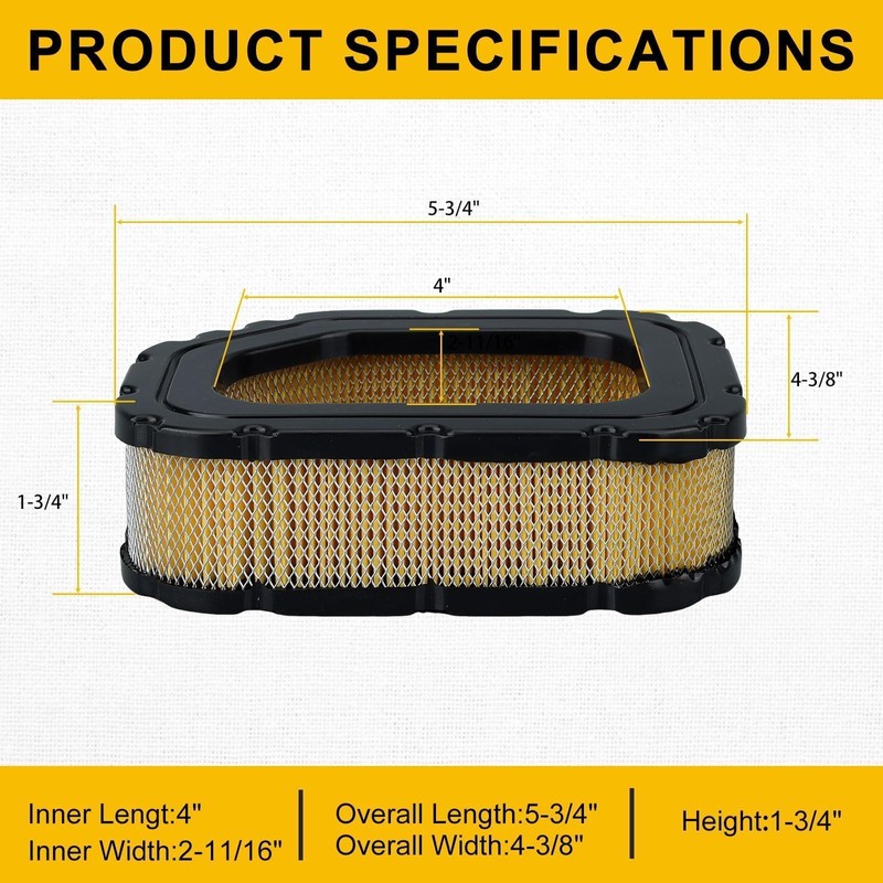 Panari KH-32-083-03-S Air Filter for Kohler SV725 SV735 SV730 SV840