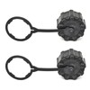 QIEIEI Pack of 2 Threaded Drain Covers with Tethers for