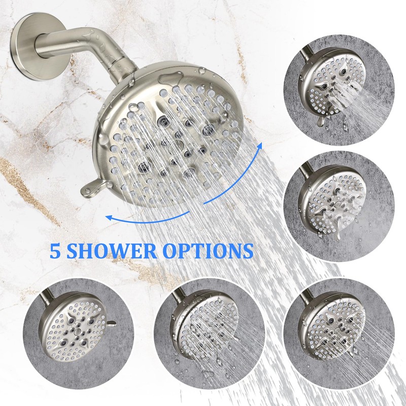 KINSE Shower Valve and Trim Kit, Shower Faucet Set With