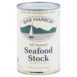 Bar Harbor Seafood Stock - Maine Seafood Essence, Gluten-Free, All-Natural Ingredients - Ideal for Soups, Stews, and Seafood Dishes - 15 oz Can (Pack of 6)