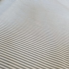 Upholstery Fabric - ROMO Oswin French Blue Stripe Cotton Canvas Curtain Cushion Blind Fabric