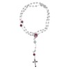 Vatican Imports Holy Spirit Rosary with Red Enamel and Rosette