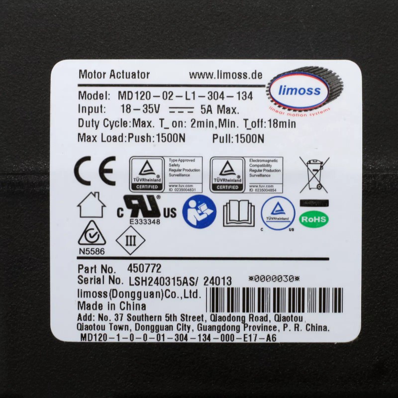 limoss Lift Chair Linear Actuator Limoss 450772 Recliner Sofa Motor