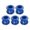 sourcing map 5pcs Single Chain Ring Bolts M8 Aluminum Alloy