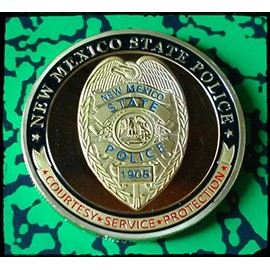 New Mexico State Highway Patrol Police Department Challenge Art Coin
