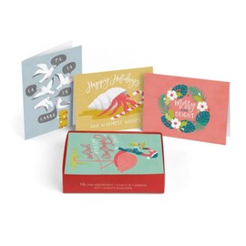 Masterpiece Studios Coastal Assortment Holiday Set of 16 Boxed Cards