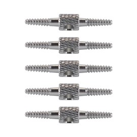 Gorise 5 Stück Fahrrad-Innenkabelführungswerkzeug, Gewinde, Bremsschlauchanschluss, Kabelführung, Zubehör für Fahrradrahmenschaltung, Silber