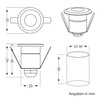 ledscom.de Bino LED Recessed Floor Light for Outdoor Use, IP67,