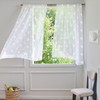 Vangao White Sheer Curtains for Living Room Coastal Themed Curtains