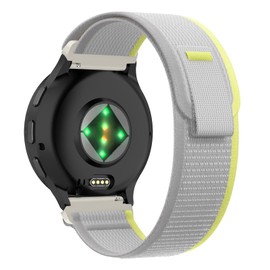 SumRioo 22 mm Bracelet Compatible with Garmin Venu 3/Venu 2/Vivoactive 4, Nylon Sport Watch Strap Compatible with Garmin Forerunner 265/Forerunner 255/255 Music, Yellow