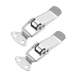 sourcing map Spring Loaded Toggle Latches, 72mm Length Stainless Steel 201 Hasps Clamps for Case Box Trunk Catches, Pack of 2