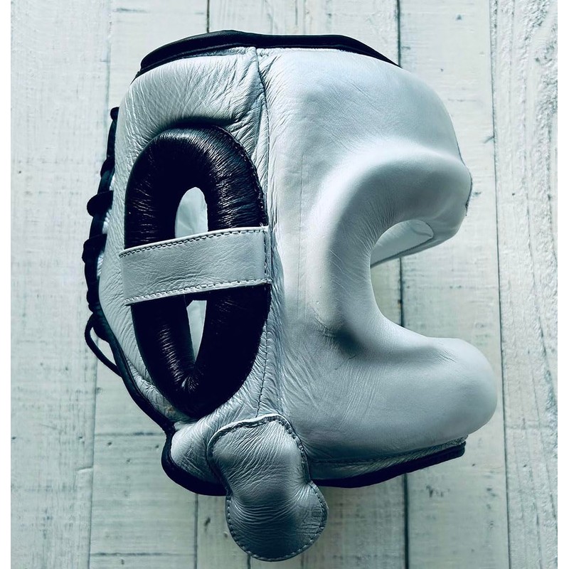 PRIZE RING Full Face Headgear Silver/Black (L)