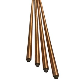 AC DC WIRE AND SUPPLY Copper Ground Rod 5/8" Diameter 4' Length made in USA - (4 BARS)