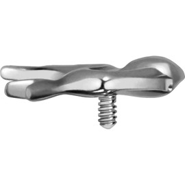 PIERCINGLINE Titanium Screw Attachment with External Thread 0.9 mm Schwalbe Bird Piercing Attachment Replacement Choice of Colours, Titanium