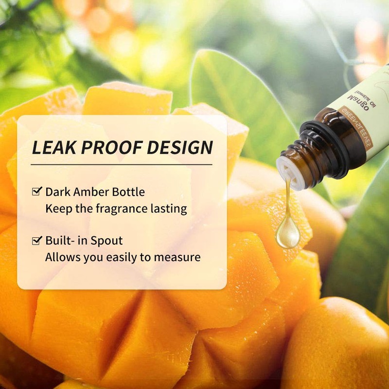 Mango Fruit Fragrance Oil Essential Oil 10ml for Diffusers, Humidifiers