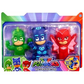 Just Play PJ Masks Bath Toy Set, Catboy, Gekko, Owlette Water Toys for Kids Gift