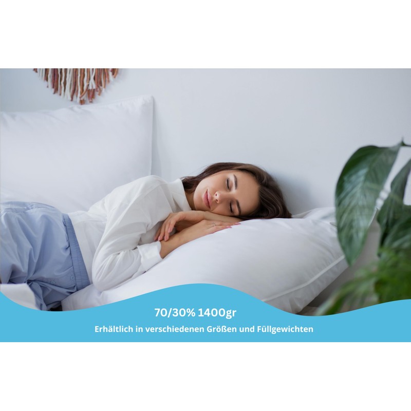 Sandaro Pillow & Duvet, Goose Down Pillow Quilt, Natural Product,