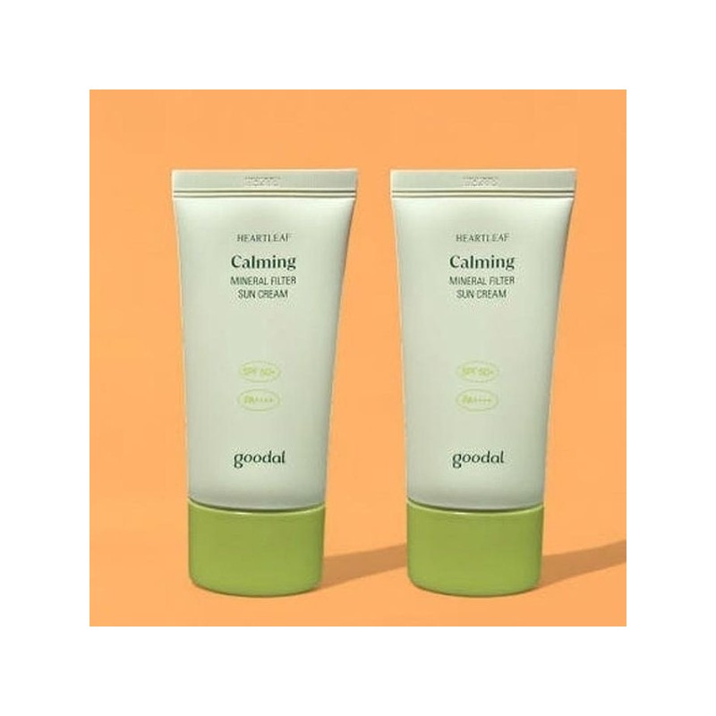 goodall Goodal Clear Houttuynia Cordata Calming Inorganic Sunscreen 50ml+50ml x2SET