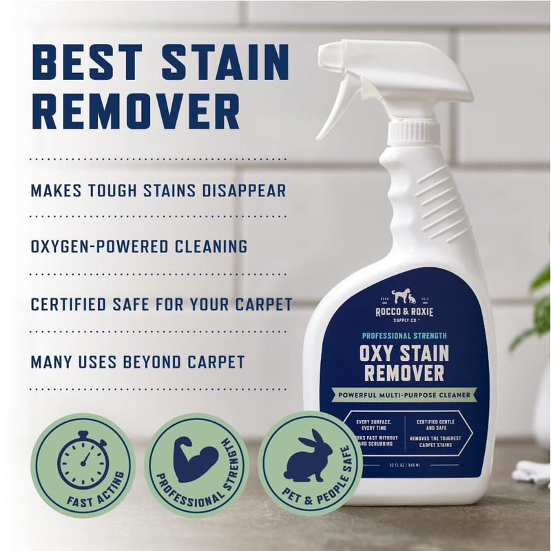 Rocco & Roxie Oxy Stain Remover - Oxygen Powered Carpet