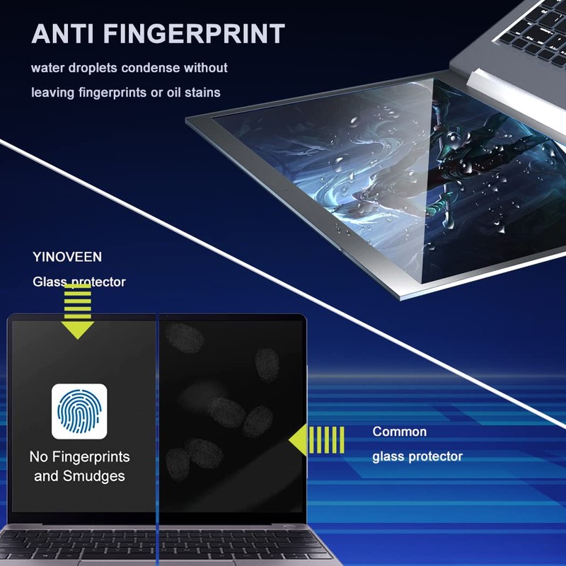 YINOVEEN Tempered Glass Screen Protector Compatible with 2023 Asus ROG