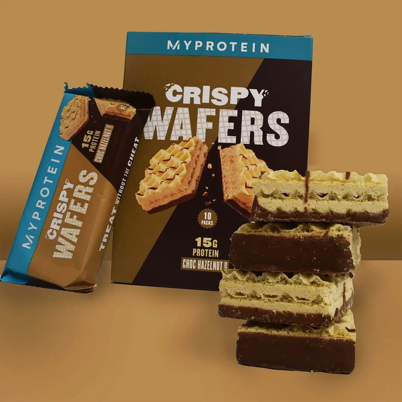MyProtein Protein Wafers, Peanut Butter, 10x40g