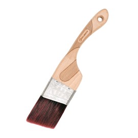 ROLLINGDOG 2 1/2 Inch (63.5mm) Angular Paint Brush with Ergonomic Well Balanced Claw Shaped Beech Wooden Handle, Easy Clean Premium Synthetic Filaments, Perfect for Cutting in and Other Detail Work