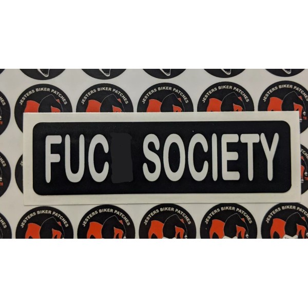 F Society Motorcycle Helmet Sticker Biker Helmet Decal