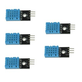 10 Pieces DHT11 Temperature & Humidity Sensor Module Digital Temperature and Humidity Sensor 3.3V-5V with Humidity Measurement Range 20%-95% and Temperature Measurement Range 0-50℃ with Dupont Wires