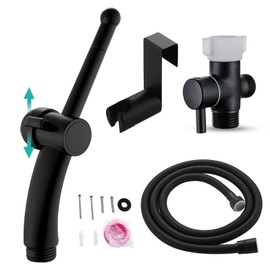 BARROCK Advanced Handheld Bidet Sprayer Set, Matte Black, Wall Mount, Hygienic, Space-Saving, Adjustable Water Pressure Materials