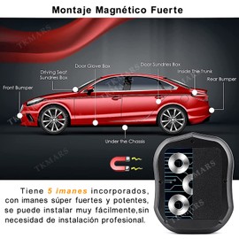 Rastreador GPS, TKMARS Localizador GPS, Tiempo Real con Imán Fuerte GPS Tracker para Autos Vehículo o Moto Impermeable Localizador Vehiculos,10000mah, Oculto, Alarma Anti-Robo, Límite de Velocidad TK905B