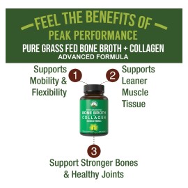 Cápsulas De Colágeno De Caldo De Hueso- 180 Pastillas