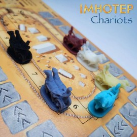 Kosmos Imhotep Egyptian Chariots : A New Dynasty Meeple Upgrade | Builder of Egypt