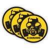 Unbranded/Generic 3pack Biohazard Gas Mask Symbol Hard Hat Stickers Safety