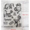 Stampers Anonymous Nameste Cats Clear Cling Stamps
