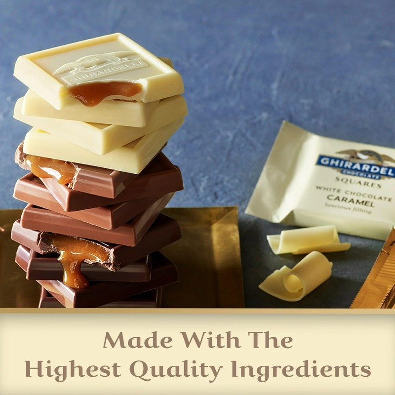 Ghirardelli White Chocolate Caramel Candy, 5 Ounce, Pack of 3