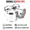 RTRHINOTUNING 4.88 in Trailer Wheel Center Caps Push Through Center