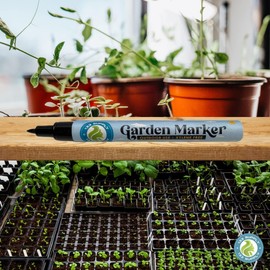 133 SUPPLY 133 SUPPLY - 6 Pack Garden Marker Pen Permanent Markers Black (UV Fade Resistant Marker Pens for Plant Markers Garden Markers Waterproof Pen Black Markers Outdoor Marker for Garden Plant Label 0.8mm)