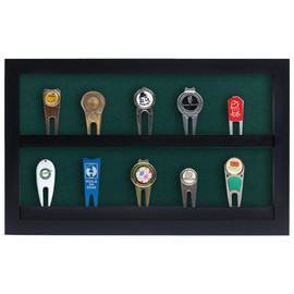 Golf Divot Tool Display Case | Holds 20 Divot Tools | Four Color Options | Made in USA | Measures 15.5" W x 9.5" H x 3" D
