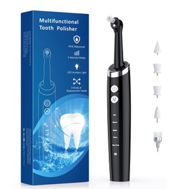 ZoCCee Teeth Whitening Set, Teeth Whitening Set for Teeth Cleaning & Teeth Whitening, Polishing After Teeth Cleaning, for Reducing Plaque Deposits (Black)