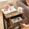VECELO Nightstands, Industrial Side Table/End Tables with Drawer and Storage