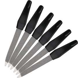 20 Pcs Metal Nail File,Double Sided Stainless Nail Files Buffer for Toenail with Anti Slip Handle,Multifunction Tools for Natural Nails,Suitable for Coarse and Fine Grit Shaping and Styling Nails
