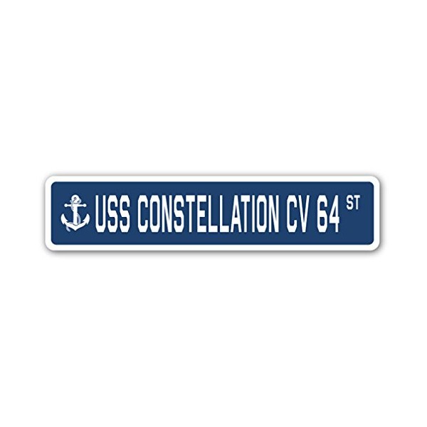 Uss Constellation Cv 64 Street Sign Us Navy Ship Veteran Sailor Gift