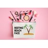 ZUYUROU Funny Makeup Bag for Women, “Resting Beach Face Cosmetic