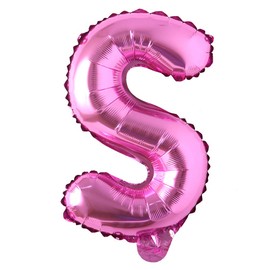 Rose Red 28 inch Letter Alphabet Number Balloons Foil Mylar Party Wedding Bachelorette Birthday Bridal Baby Shower Graduation Anniversary Celebration Decoration (Can not Float) (28 inch Rose Red S)