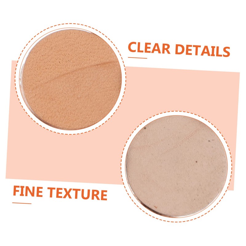 BESPORTBLE 2sets Billiard Tip Head Leather Pool Tips Pool Necessity