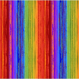 Poppy Dreams by Timeless Treasures Multicolor Striped Cotton Fabric by The Yard