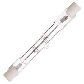 Satco S3146 100 Watt 1650 Lumens T3 Halogen Double Ended R7S Base 120 Volt Clear 78mm Light Bulb, Dimmable