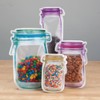Fox Valley Traders Reusable Mason Jar Ziptop Bags, Set of